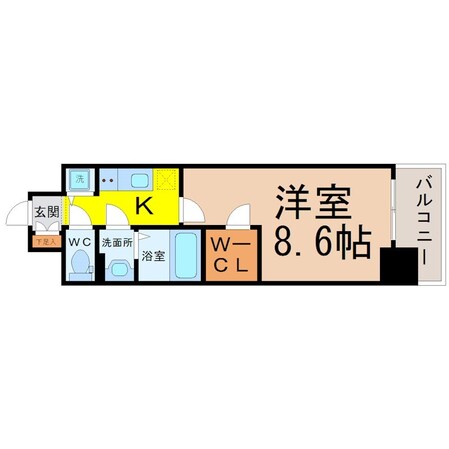 プレサンス栄ライズの物件間取画像